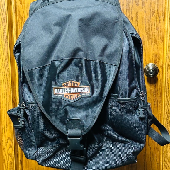 Harley-Davidson Other - Harley-Davidson Black and Orange Men's Backpack